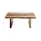 Brown Wood Contemporary Coffee Table, 16" x 40" x 24"